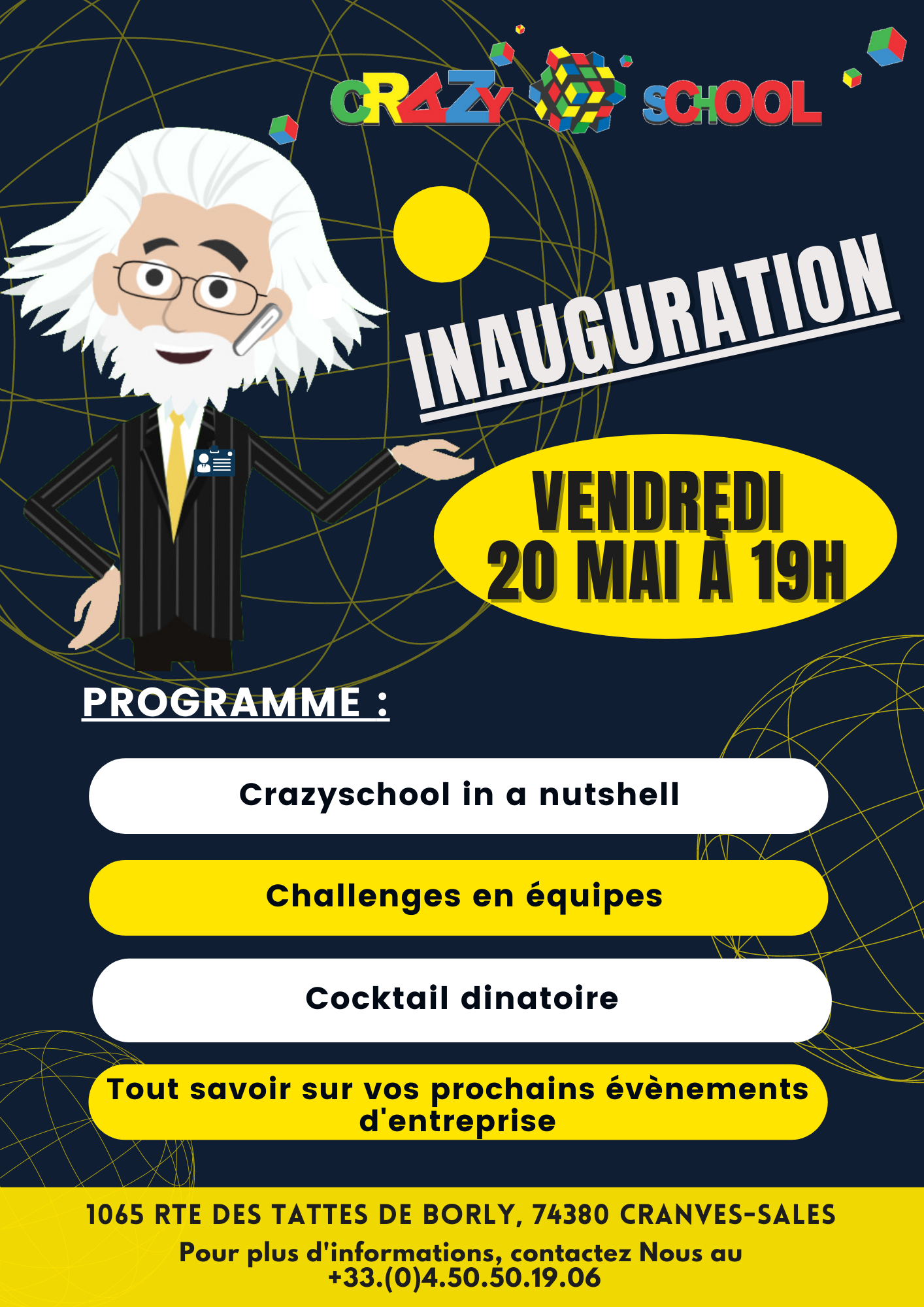 Inauguration de Crazy business school entreprises