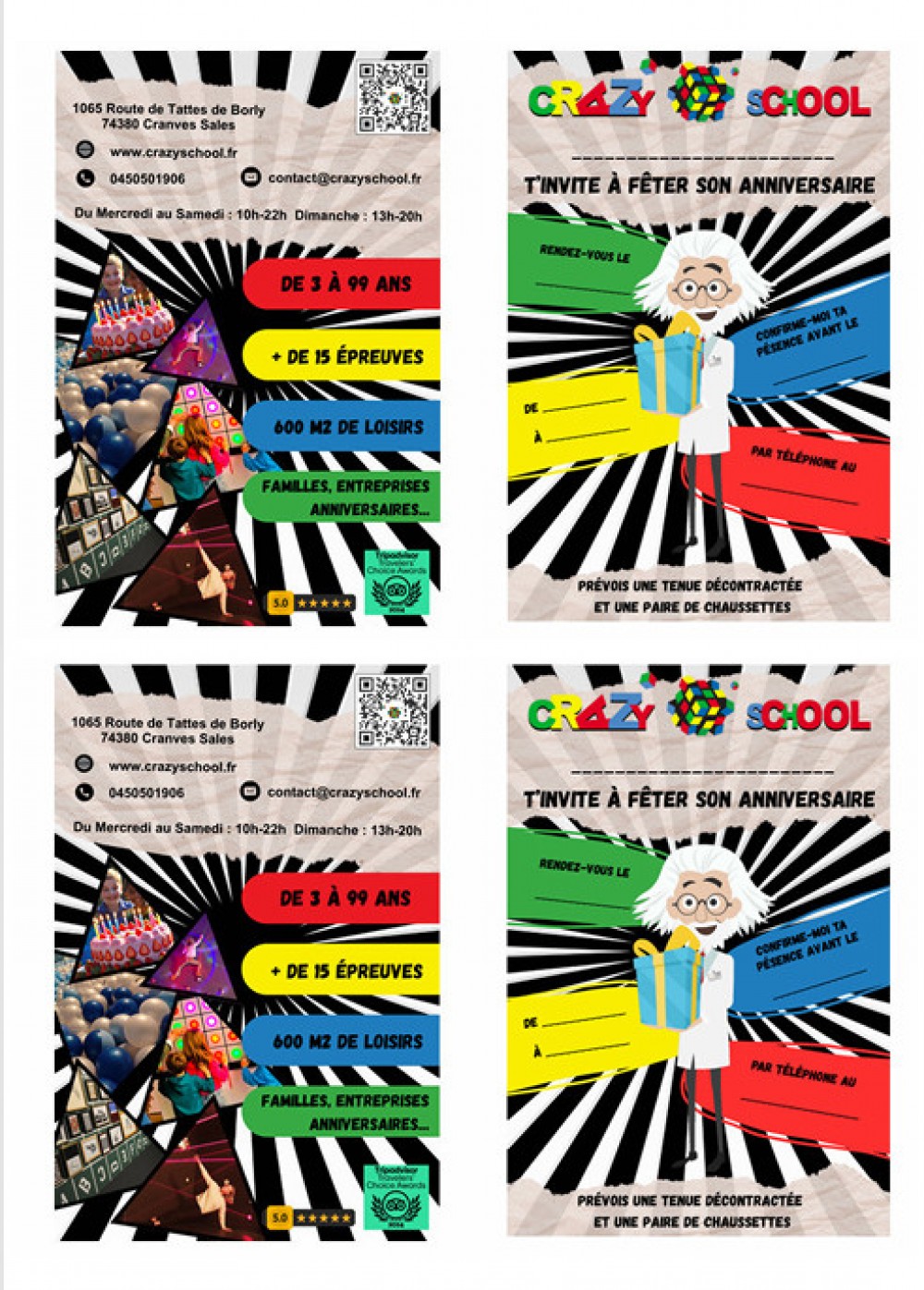 Carton d'invitation 